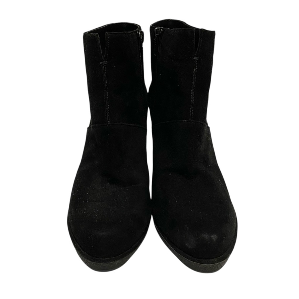 Stuart Weitzman Solid Black Suede Ankle Boots - image 1
